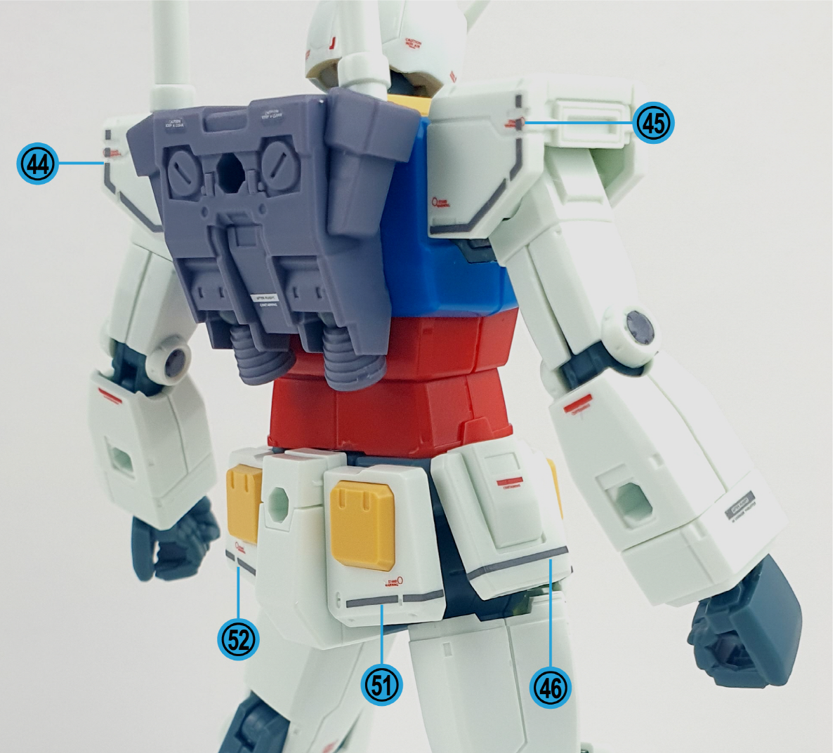 Delpi Decal Waterslide Decals for HGGTO RX-78-2 Gundam