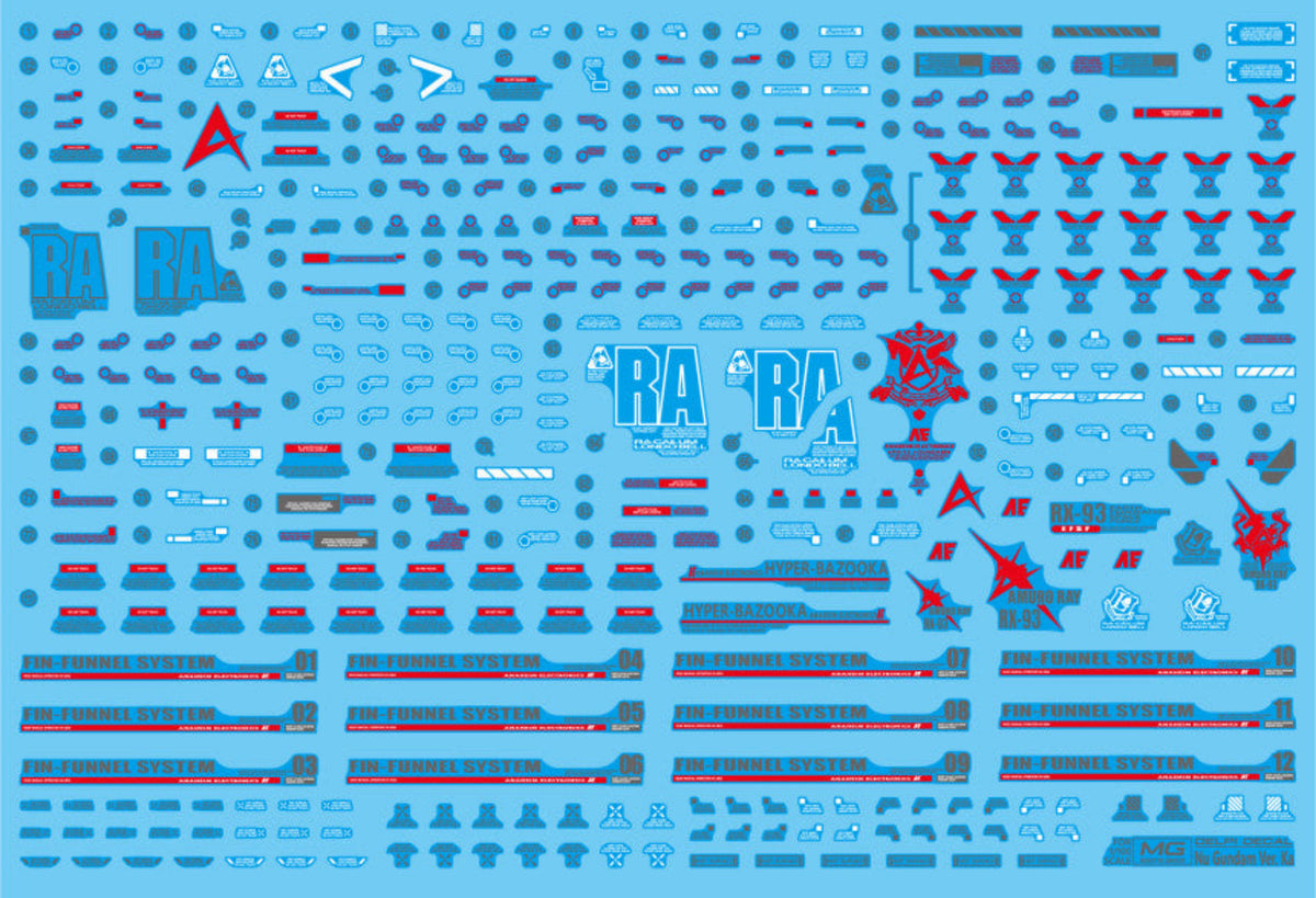 Delpi Decal Waterslide Decals for MG RX-93 Nu Ver.Ka