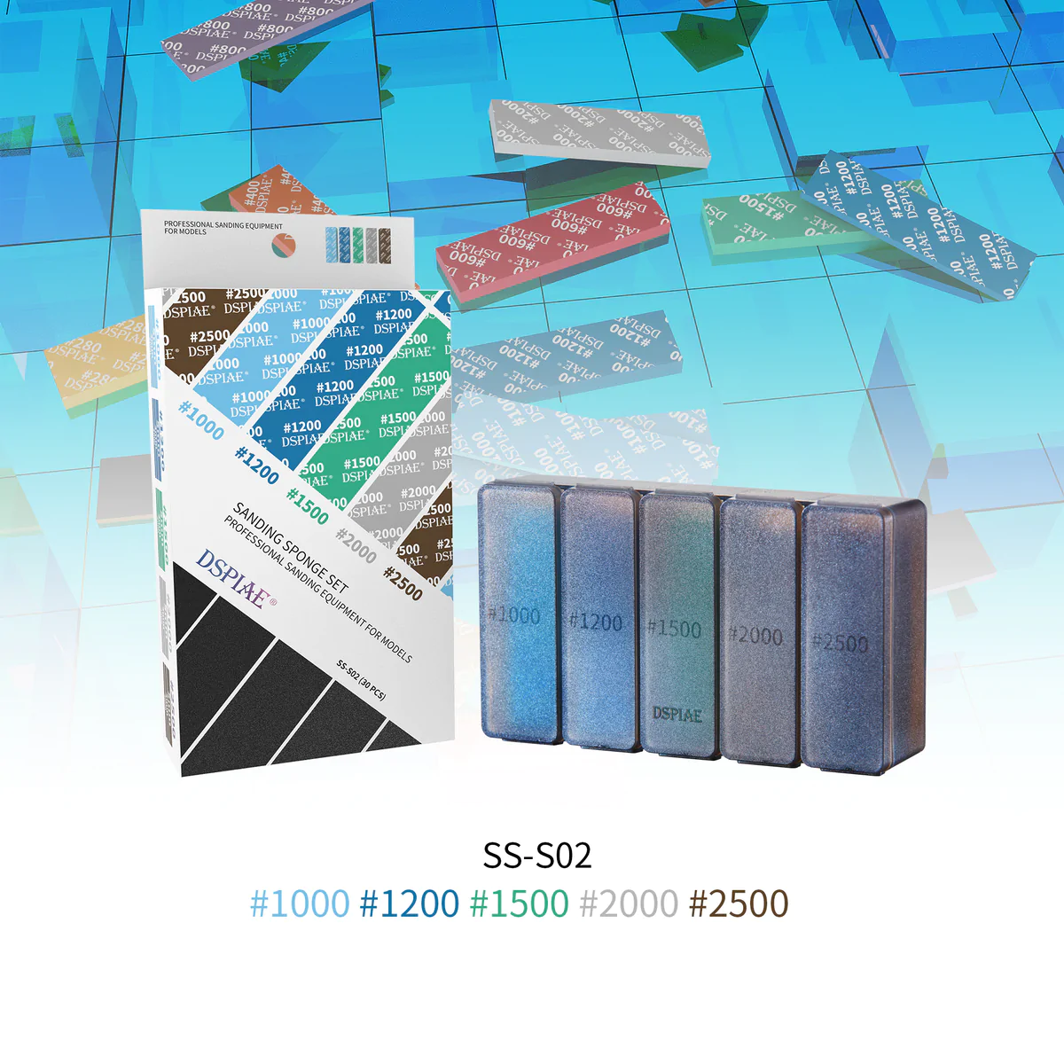 DSPIAE SS-S02 Sanding Sponge Set
