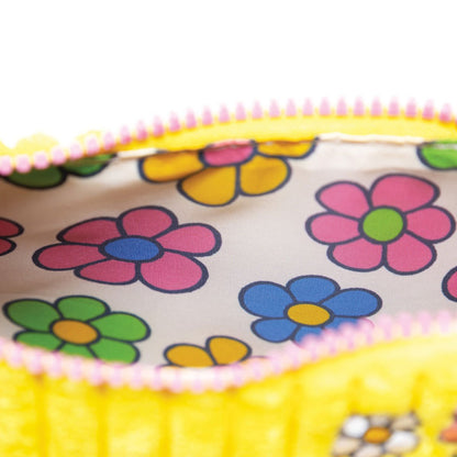 Whatever! Makes You Happy x Miffy Yellow Corduroy Crossbody Bag with Charm