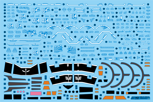 Delpi Decal HG Doven Wolf (Unicorn Ver.) Waterslide Decal